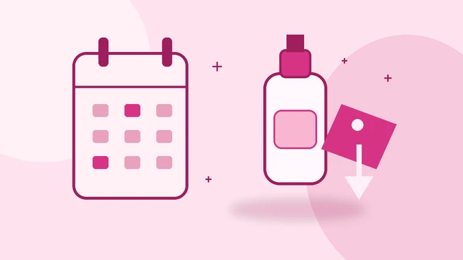 Perfume em promoção com calendário
